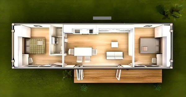 Nhà container 50 triệu linh hoạt