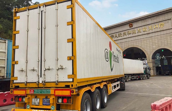 Container lạnh chở nông sản