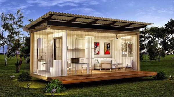 Mẫu nhà container 20 feet sáng tạo