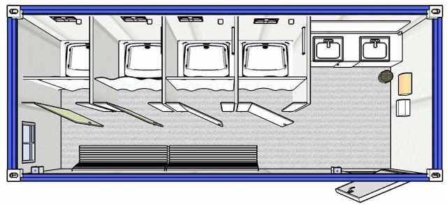 cấu trúc nhà vệ sinh container
