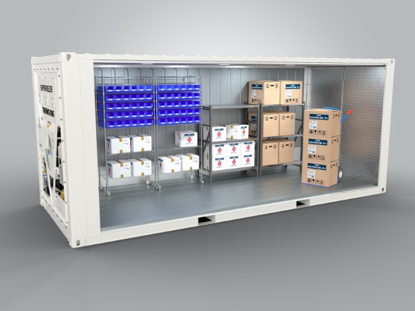 Hàng hóa cần được bố trí khoa học, đảm bảo khoảng cách lưu thông không khí lạnh