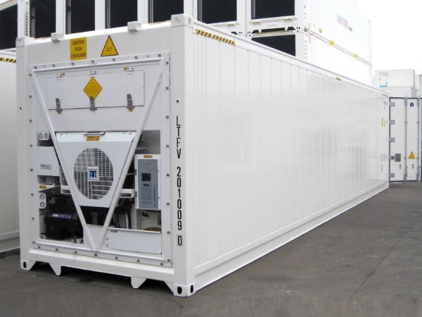 Container lạnh 40 feet có kích thước bên ngoài tương đương với container khô 40 feet